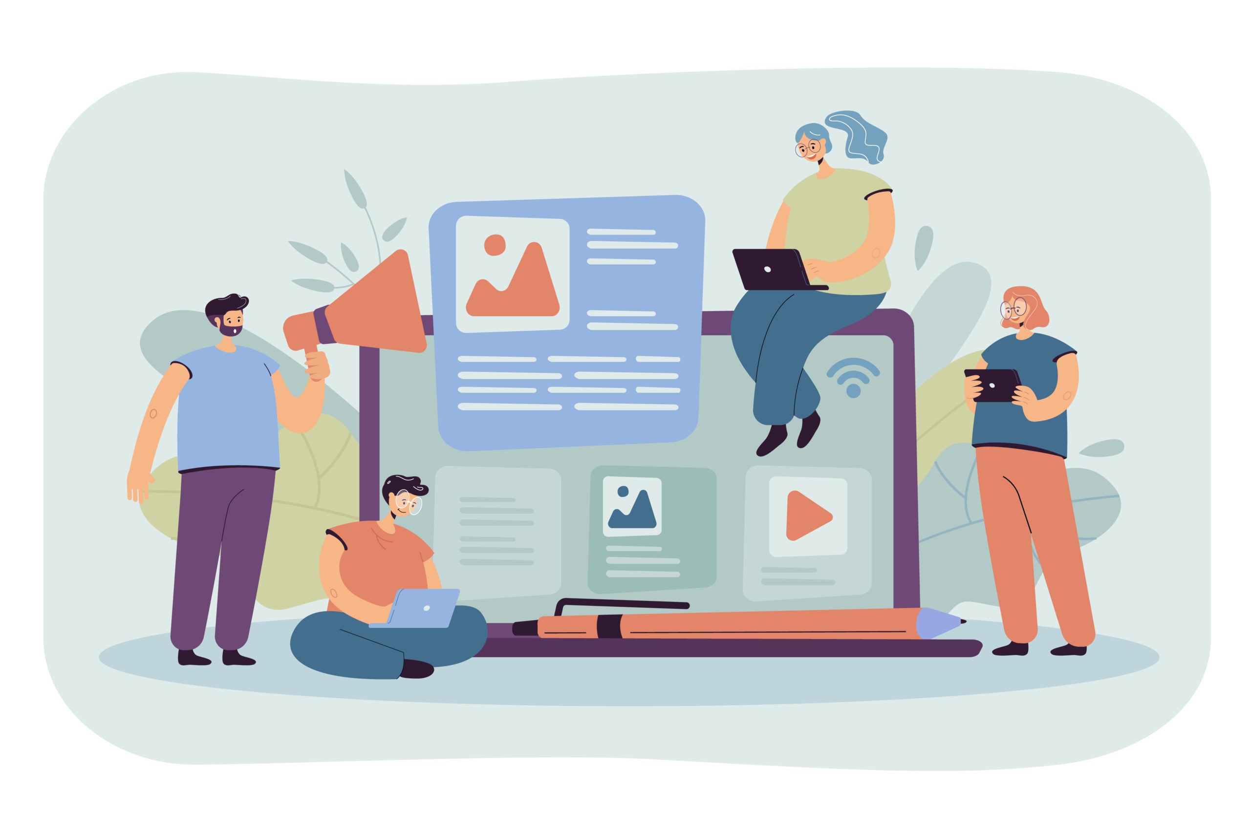 Is blogging important in 2020? 1 Bloggers and influencers writing articles scaled